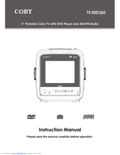 Coby TV-DVD1260 Instruction Manual