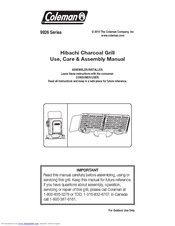 Coleman 9926 Series Use, Care & Assembly Manual