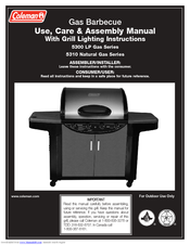 Coleman 5300 Series Use, Care & Assembly Manual