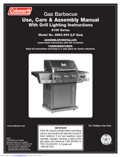 Coleman 8100 Series Use, Care & Assembly Manual