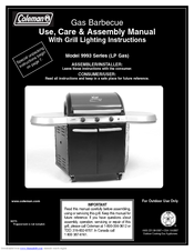 Coleman 9993-A60 Assembly Manual