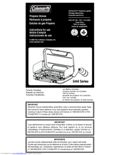 Coleman 5444 Series Instructions For Use Manual