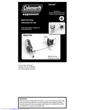 Coleman exponent Denali 9790 Instructions For Use Manual