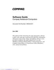 Compaq Evo N1000v Series Software Manual