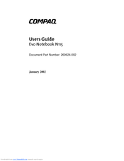 Compaq N115 User Manual