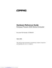Compaq Compaq Presario,Presario 6029 Hardware Reference Manual