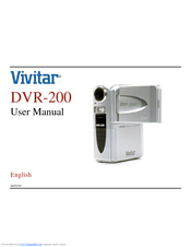 Vivitar DVR-200 User Manual