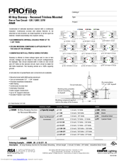 Rsa Lighting PROfile AR60R Specification Sheet