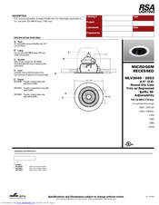 RSA Lighting Microgem MLV3049 Specification Sheet