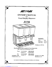 Cornelius JetSpray JT30 Owner's Manual