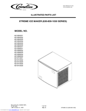 Cornelius XTREME 631806001 Illustrated Parts List