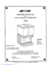 Cornelius Jetspray JT20-W25 Owner's Manual