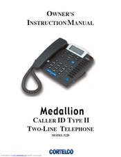 Cortelco Medallion 3220 Owner's Instruction Manual