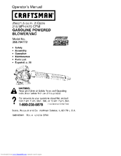 Craftsman 358.794772 Operator's Manual