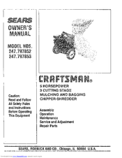 Craftsman 247.797852 Owner's Manual