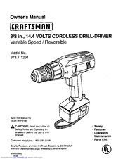 Craftsman 973.111291 Owner's Manual
