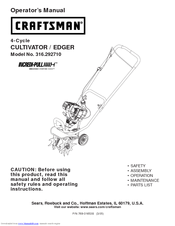 Craftsman 316.29271 Operator's Manual