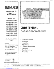 Craftsman 139.53225SRT Owner's Manual