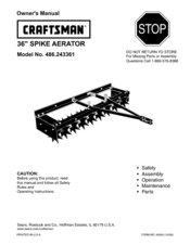 Craftsman 486.243361 Owner's Manual