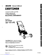 Craftsman 247.370253 Owner's Manual