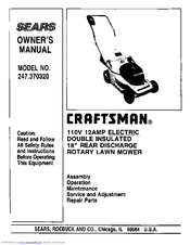 Craftsman 247.370320 Owner's Manual