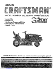Craftsman 917.252560 Owner's Manual