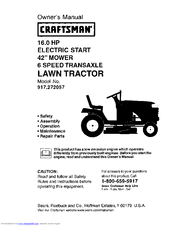 Craftsman 917.272057 Owner's Manual