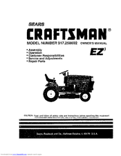 Craftsman EZ 917.258692 Owner's Manual