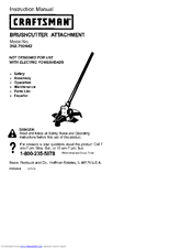 Craftsman 358.792442 Instruction Manual