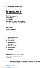 Craftsman 919.769062 Owner's Manual