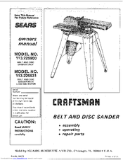 Craftsman 113.225909 Owner's Manual