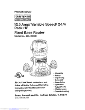 Craftsman 320.2819 Product Manual