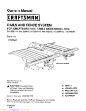 Craftsman 113.29931 Owner's Manual