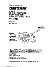 Craftsman TILLER 917.29332 Owner's Manual