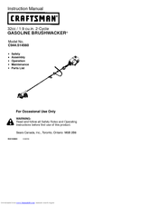 Craftsman BRUSHWACKER C944.514560 Instruction Manual