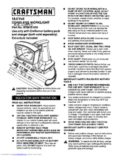 Craftsman 315.110990 Operator's Manual