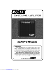 Crate GX-20M /R Owner's Manual