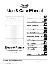 Crosley 316257131 Use And Care Manual