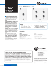 Crown 1-VCAP Specification Sheet