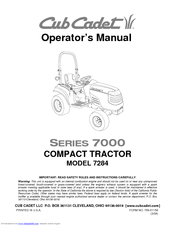 Cub Cadet 7284 Operator's Manual