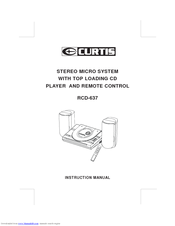 Curtis RCD-637 Instruction Manual