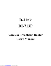 D-Link DI-713P User Manual