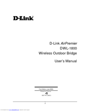 D-Link AirPremier DWL-1800 User Manual
