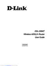 D-Link DSL-G684T User Manual