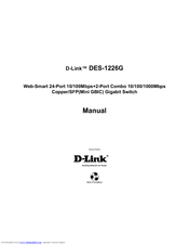 D-Link DES-1226G Owner's Manual