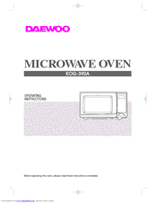 Daewoo KOG-390A Operating Instructions Manual