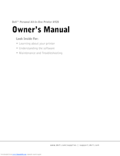 Dell A920 All In One Personal Printer Owner's Manual