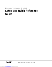 Dell Precision Workstations 450 Setup And Quick Reference Manual