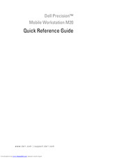 Dell Precision M20 Quick Reference Manual