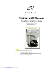 Rimage Liberty 4500 Installation And User Manual